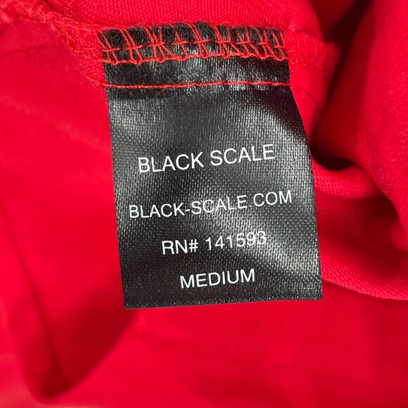 BLACK SCALE Red Cargo Utility Anorak Pullover Quarter Zip Jacket Size M - Picture 9 of 10